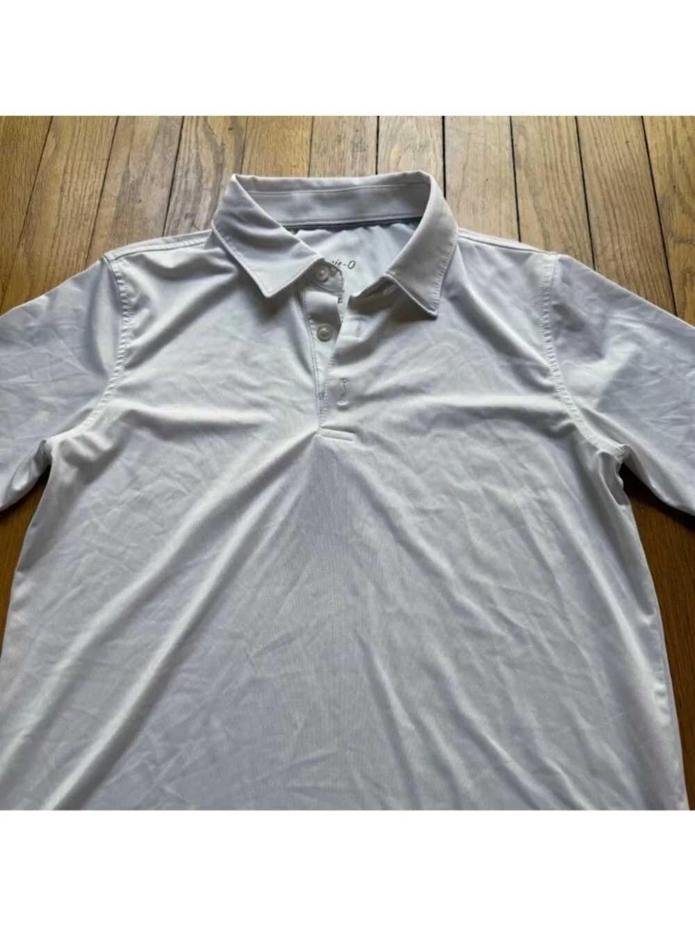 Johnnie-O Boys Size 10 White Preppy Golf Performance Short Sleeve Polo Shirt Top